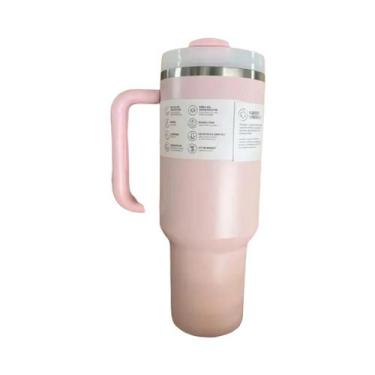 Imagem de Garrafa Térmica De Aço Inoxidável De Grande Capacidade (40oz) Com Alça