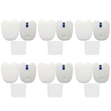 Imagem de Lemige Conjunto de substituição de filtros de vácuo para Shark Rocket DuoClean HV380 HV380W HV381 HV382 HV384Q UV380 ZS360 ZS361C ZS362, 6 filtros de espuma e feltro, 6 pós-filtros, compare com a peça
