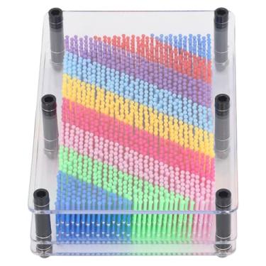 Imagem de Acouto 3D Pin Art Board Toy Sensory for Kids - Brinquedo de Escultura para Desktop e Decoração (Fundo branco)