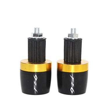 Imagem de Extremidades de manoplas de guidão de motocicleta, tampas de extremidade, acessórios deslizantes de peso para FZ6 FAZER FAZER600 FZ6S FZ6N FZ6S2 FZ6R S2 SJ6S FZ600