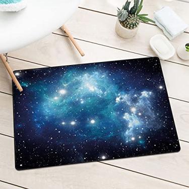 Imagem de Tapete de porta ao ar livre com entrada de espaço, cenário vibrante de supernova celestial, energia dinâmica, Andrômeda, imagem mística do espaço sideral, captura poeira, neve e lama, L80 x C 119 cm,