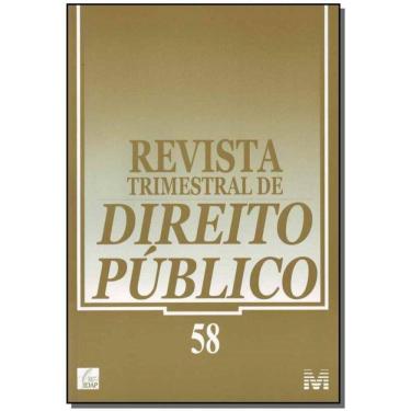 Imagem de Revista Trimestral De Direito Publico Ed. 58
