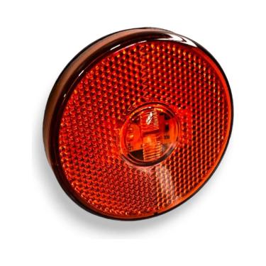 Imagem de Lanterna Lateral Carreta Led 65mm Randon Caminhão Laranja