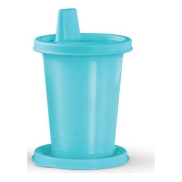 Imagem de Tupperware Copo Infantil Com Bico E Tampa 200ml, Azul