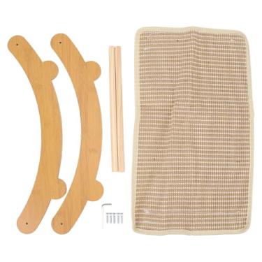 Imagem de Cadeira de rede de gato riscos resistentes a gatos de madeira descansar lounge mobiliário protetor de gato scratcher bed for home (Tamanho médio)