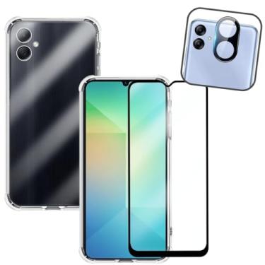 Imagem de Kit Capa Anti Impacto + Película de Vidro 3D + Lente Câmera Para Galaxy A06