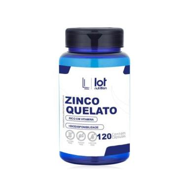 Imagem de Zinco 29mg 120 cápsulas Imunidade Pele Unhas e Cabelo - LOT NUTRITION,