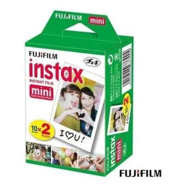 Imagem de Filme Instantâneo Instax Com 20 Poses Fujifilm Filmemini20 Cor Branco