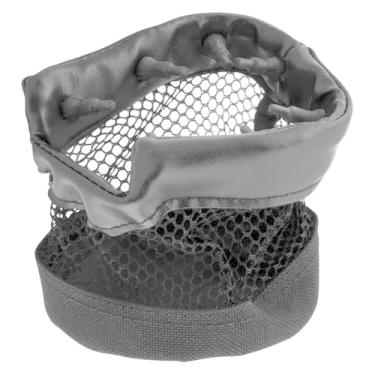 Imagem de Kuryakyn Acessório de guidão de motocicleta 1429: Suporte de bebida/copo de substituição com cesta de malha sem braçadeira/suporte, preto