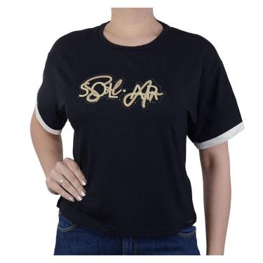 Imagem de Camiseta Feminina Olho Fatal MC Preta - 60162-Feminino