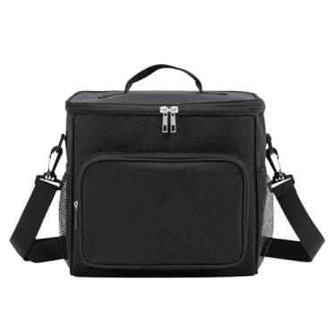 Imagem de Bolsa térmica grande isolada, térmica térmica com alça de ombro | Pacote de resfriamento de acampamento de grande capacidade para caminhadas, trabalho ao ar livre, viagens, praia, churrasco