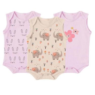 Imagem de Kit Bebê 3 Peças Body Regata Estampado Verão Menino Menina - Koala Bab