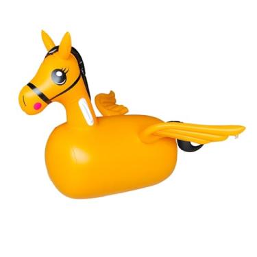 Imagem de YIJU Brinquedo Infantil de Cavalo Inflável Premium para Festas de Meninos E Meninas para Jogos de Gramado de Feriado