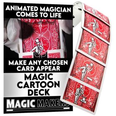 Imagem de Cartoon Magic Card Trick Deck em Bicicleta por Fabricantes Mágicos - M
