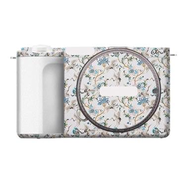 Imagem de Película protetora de vinil antirriscos para Sony ZV-E10 II filme de desenho animado protetor corporal acessórios de fotografia adesivo E10 Mark II (guindaste branco + couro branco)