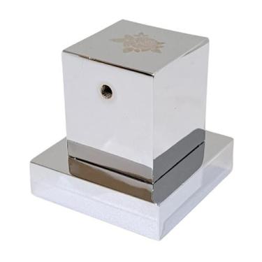 Imagem de Acabamento Quadrado P/ Base Deca Volante Metal Flor Cromado - Montelar