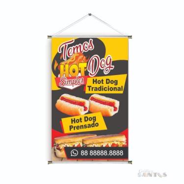 Imagem de Banner pronto Cachorro Quente Prensado BA 544 medida 45x70 cm arte Pro