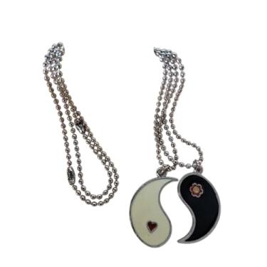 Imagem de Colar Yin yang Kit 2 em 1 Luxo Fashion Moda