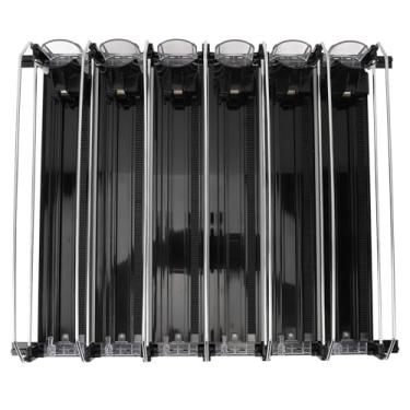 Imagem de WALFRONT Dose Prática de Refrigerante de Organizador Parágrafo 6 Linhas Pontuações de Carregamento Ajustáveis Deslizam para Geladeira, Amante de Vinho 2 X Haste de Fixação (Preto)