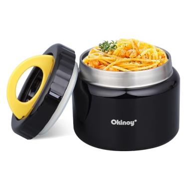 Imagem de Okinoy Pote Térmico para Crianças - 350 ml, Aço Inoxidável Vácuo à Prova de Vazamento, Boca Larga para Almoços e Sopas