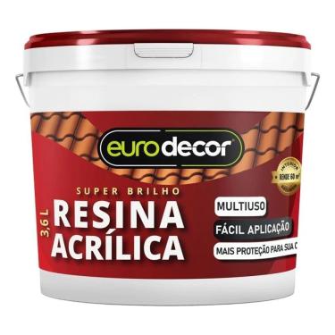 Imagem de Resina Acrílica Incolor Base Agua Acetinado E Brilhante 3,6 Kg