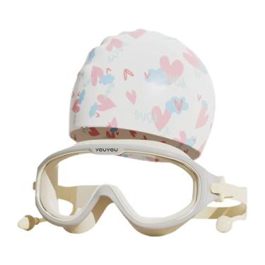 Imagem de Lljsszr Óculos de Natação E Touca, Portáteis, com Protetores Auriculares, para Crianças, Piscina, Mergulho