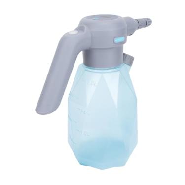 Imagem de Tomvorks Gadgets de Rega Planta, Lata de água de 3 Velocidades Elétrica de 2l, Bateria Recarregável Alimentada por Limpeza de Jardim, Com Copo de Medição, (2L garrafa transparente com padrão de