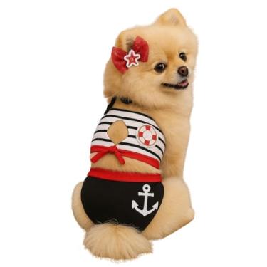 Imagem de Biquíni Pet Náutico para Cães + Lacinho- Moda Praia Pet (PP)