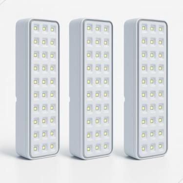 Imagem de Luminária de Emergência Recarregável com 30 LEDs 110v e 220v Portátil para Iluminação Segura (3)