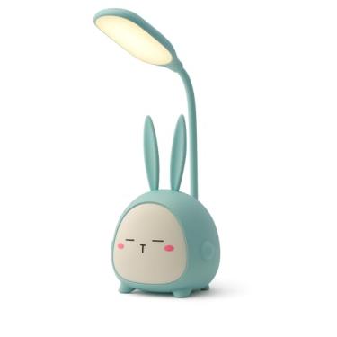 Imagem de Luminária De Mesa Luz LED Bichinhos Abajur Recarregavel, LED Regulável, Luminária infantil, presente para crianças (Azul)