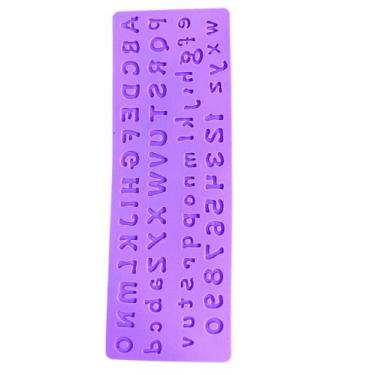 Imagem de F1202 molde de silicone alfabeto confeitaria biscuit - confeitaria dos