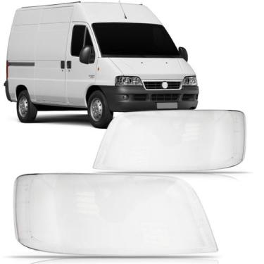 Imagem de Par lente farol ducato boxer jumper 2006 2007 2008 2009 2010 2011 2012