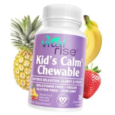 Imagem de Suplemento mastigável para alívio do estresse Vital Rise Kid's Calm