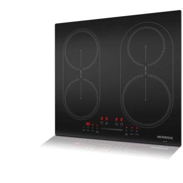 Imagem de Cooktop 4 Bocas de Indução Mondial 7000W com Função Turbo Preto 220V - CTI-03