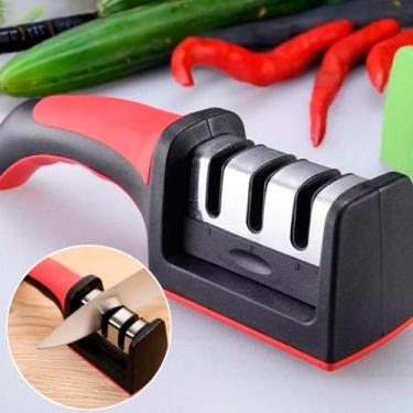 Imagem de Amolador Afiador De Faca Cozinha Profissional Corte Perfeito - Relet