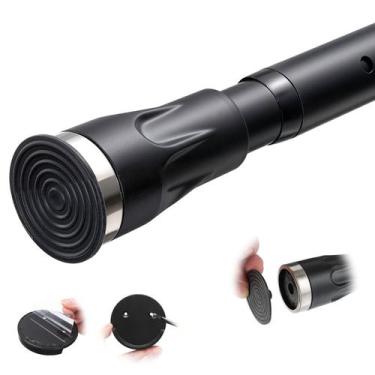 Imagem de Varão de cortina de tensão TALITARE ajustável 107 a 152 cm preto