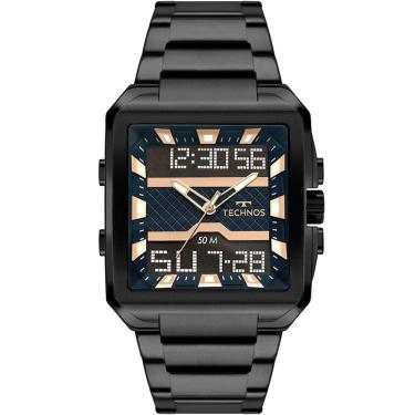 Imagem de Relógio TECHNOS masculino Digitech preto BJ3758AC/1A
