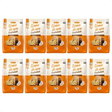 Imagem de Kit com 10x Gema De Ovo Desidratado 720g 450 Gemas Netto Alimentos - P
