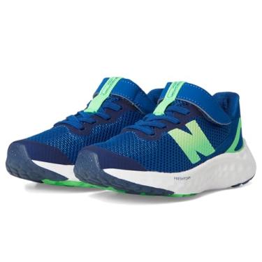 Imagem de New Balance Tênis de corrida unissex infantil Fresh Foam Arishi V4 Hook & Loop, Azul galáxia/folha limão/azul marinho, 15
