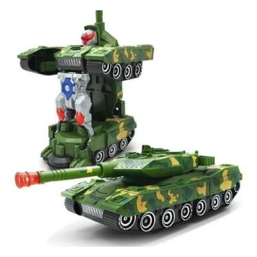 Imagem de Caminhão Tanque Guerra Transforma Robô Transformers Brinquedo - TH-363
