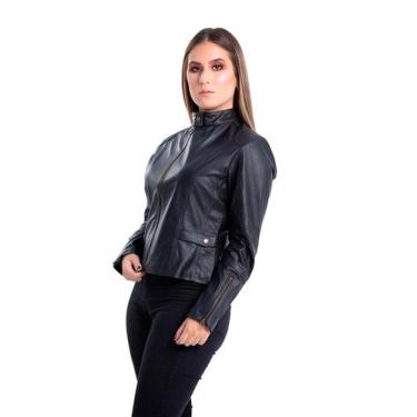 Imagem de Jaqueta de Couro BX Preto - Parra Couros, GG