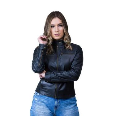 Imagem de Jaqueta de Couro Lille Preta - Parra Couros, GG