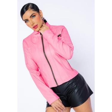 Imagem de Jaqueta de Couro Mathê Rosa - Parra Couros, P