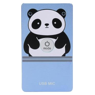 Imagem de Dpofirs Microfone USB para Jogos para PC, Microfone de Mesa para Transmissão Ao Gaming de Gravação, 360 Coleta de Som Omnidirecional (Azul)