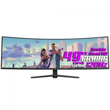 Imagem de Monitor Gamer SuperFrame Enterprise Pro, 49 Pol, Curvo, UltraWide, Dou