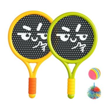 Imagem de IEUDNS Conjunto de remos e bolas infláveis ​​para atividades familiares, conjunto leve de remos, jogo esportivo para crianças, adultos, playground, piscina,