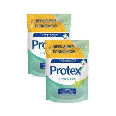 Imagem de Kit 2 Sabonete Líquido Protex Erva-Doce Refil com 200ml