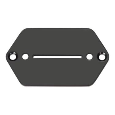 Imagem de KAISH Guitarra elétrica Selector Blade Switch Plate Control Placa para Squier/Marr Jaguar Guitarra Preta