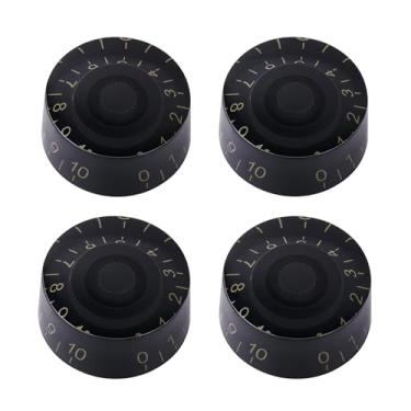 Imagem de Banworks Botões de controle de guitarra elétrica estilo anos 60 Imperiais 24 estrias 2 tons 2 botões de volume 6 mm (15/162.6 cm) para guitarras elétricas Gibson Les Paul SG pacote com 4 JT/XN-08