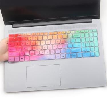 Imagem de Capa de teclado para Lenovo IdeaPad Slim 3 3i 3X 15 40.6 cm 15AHP10 15IRH10 15IRU10 15Q8X10 16ARP10 16IRH10, IdeaPad Slim 5 5i 40.6 cm 16AHP10 16IRH10 IRH10 16IRH10R-Colorido